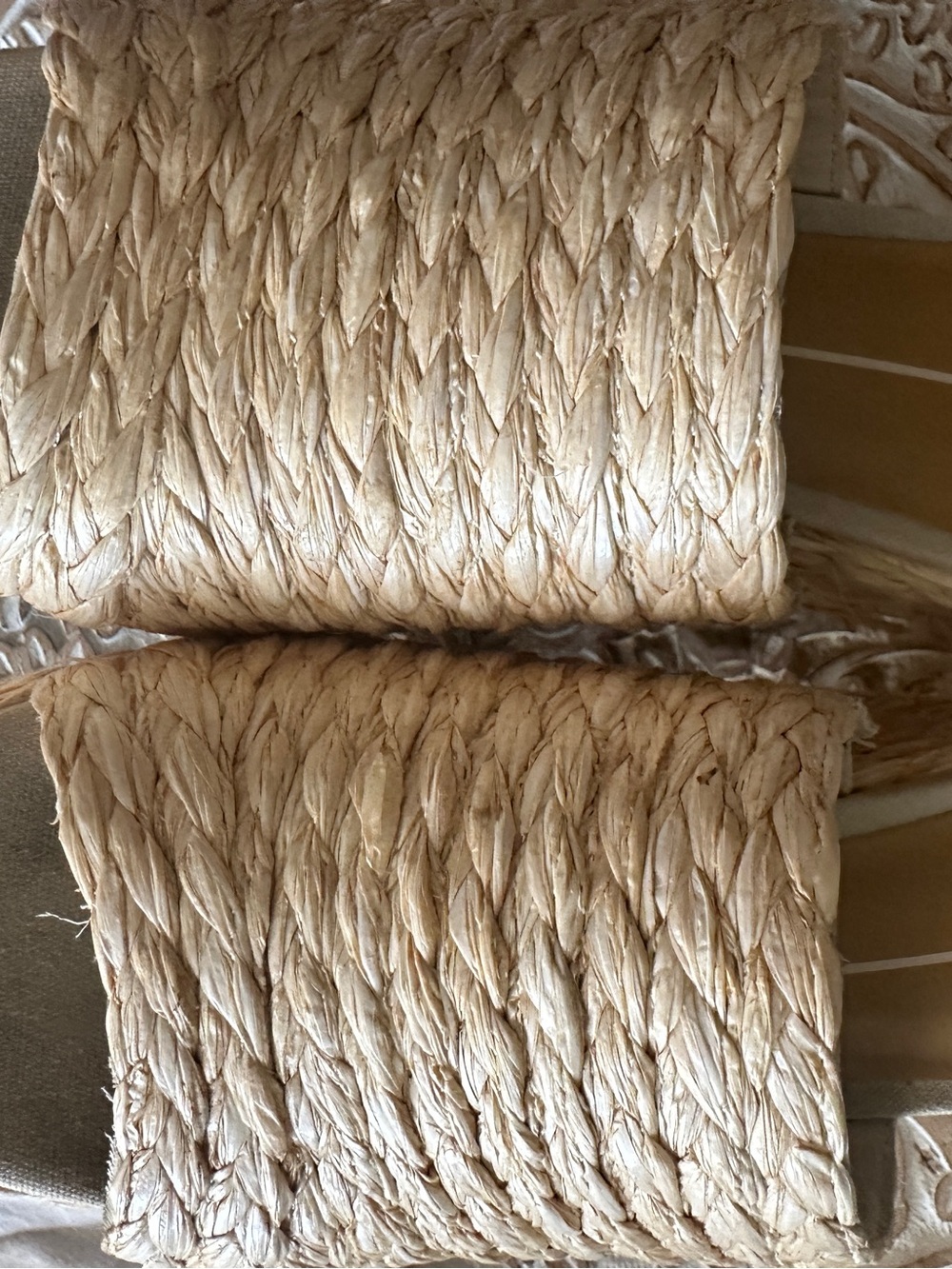 Dolce Vita Natural Raffia Woven Platform Slide Mules Size 7.5 - Picture 3 of 11